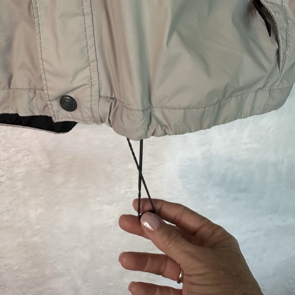 Columbia Jacket Mens‎ M Gray Lightweight Windbreaker Packable Rain Spot See Pic - Picture 7 of 16